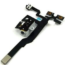 11-iPhone 4S Audio Headphone Jack Flex Cable Original White
