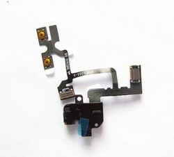 14-iPhone 4 Audio Jack Flex Cable Black Original