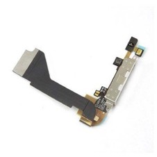 16-iPhone 4S Dock Connector Flex Cable White Original