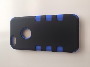 BLUE 3-layer rugged rubber shockproof skin case cover
