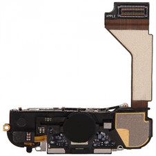 12-iPhone 4S Dock Connector Flex Cable Assembly Black Original