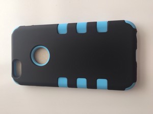LIGHT BLUE 3-layer rugged rubber shockproof skin case cover