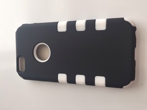 WHITE 3-layer rugged rubber shockproof skin case cover