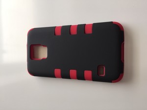 RED 3-layer rugged rubber shockproof skin case cover