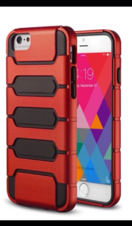 RED Rubber armor hybrid protect impact hard case cover