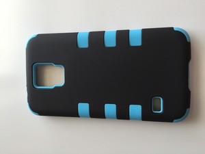 LIGHT BLUE 3-layer rugged rubber shockproof skin case cover