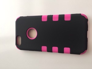 PINK 3-layer rugged rubber shockproof skin case cover