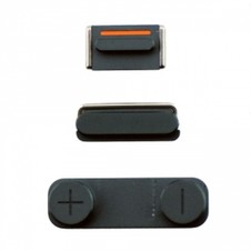 18-iPhone 5 Power Volume Mute Button Set Black Original