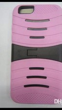 LIGHT PINK Hybrid Hard Soft Shockproof Case Cover with Kickstand